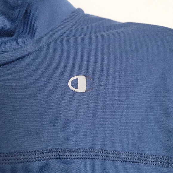 Champion Performance Active Workout Blue Full Zipper Long Sleeve Jacket Sz Small - Picture 7 of 13